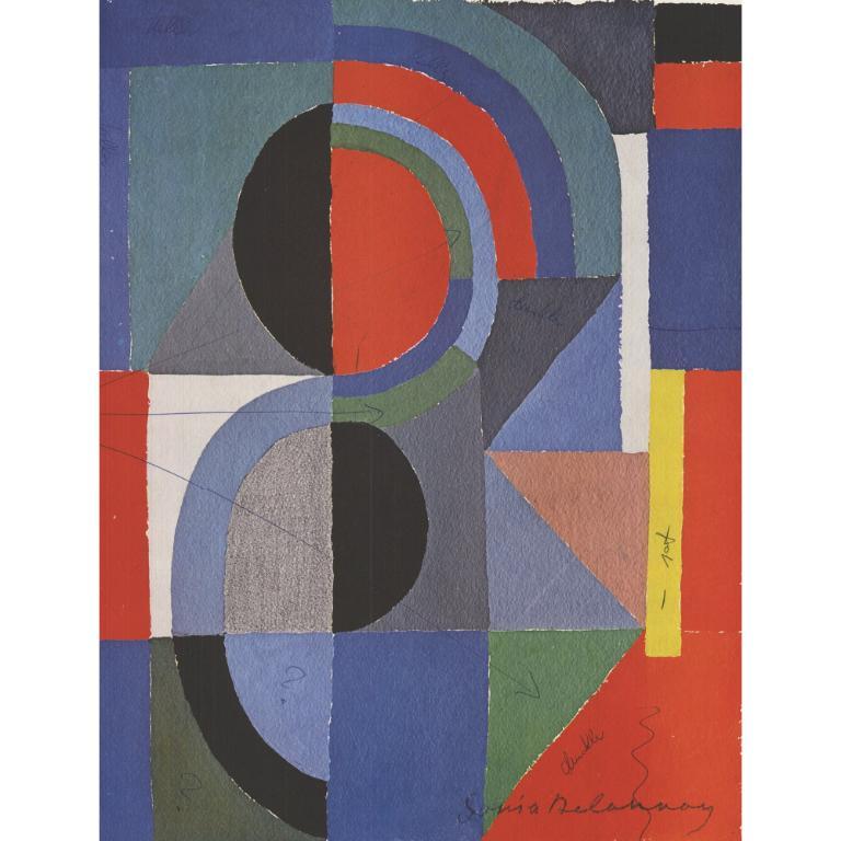 Sonia Delaunay 'Viertel' 1990- Offset Lithograph For Sale 1