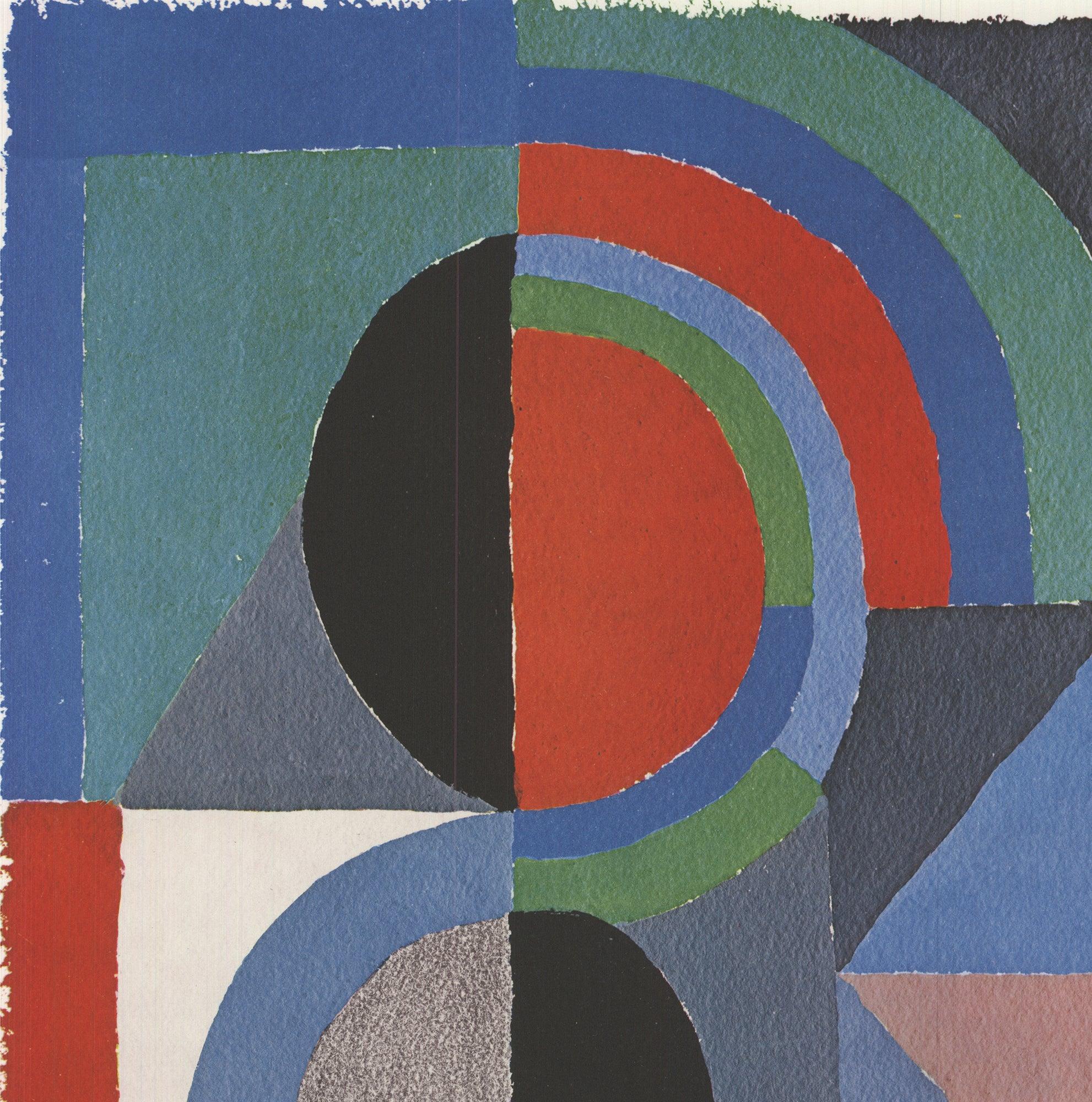 Sonia Delaunay 'Viertel' 1990- Offset Lithograph For Sale 2
