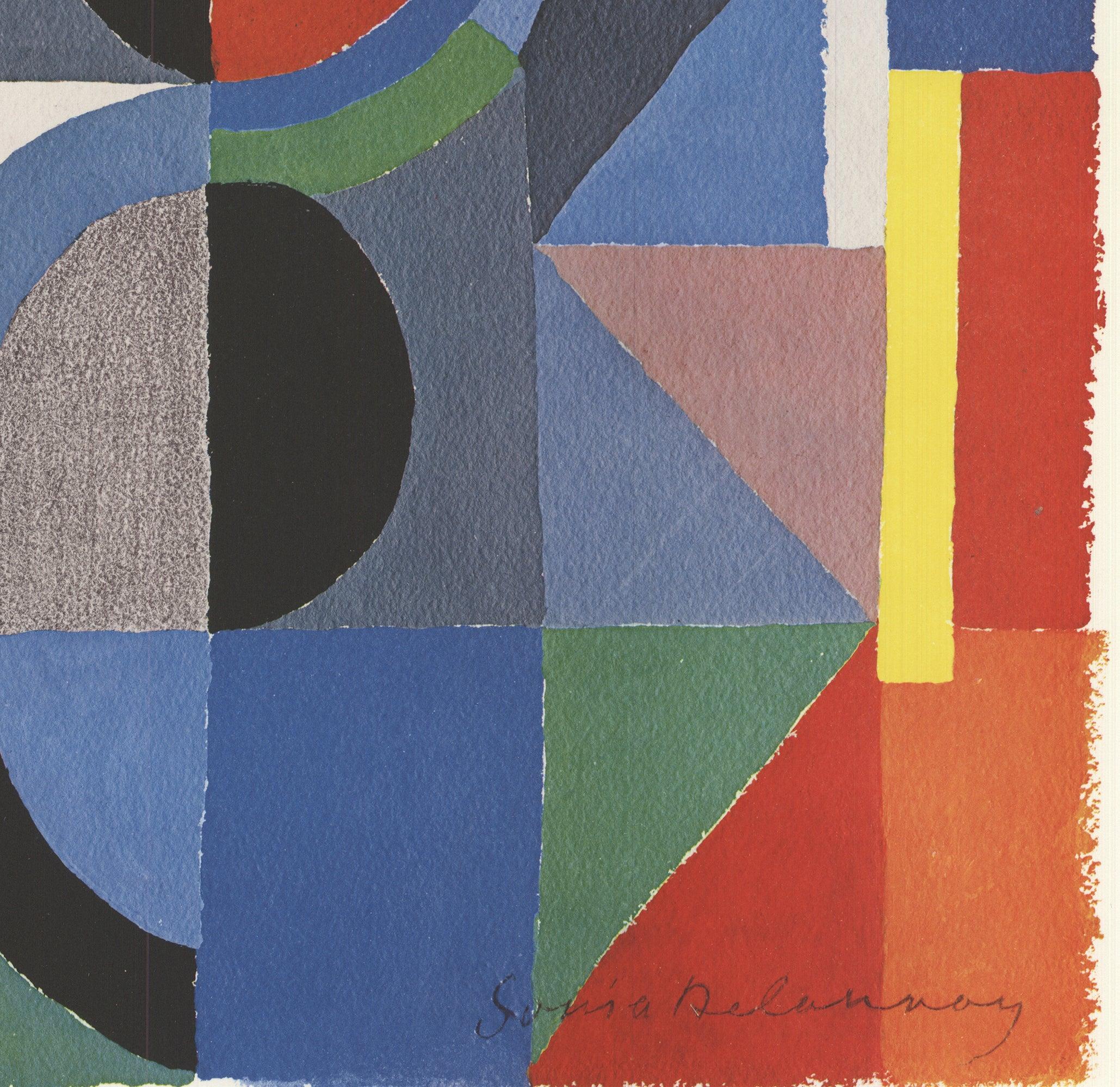 Sonia Delaunay 'Viertel' 1990- Offset Lithograph For Sale 3