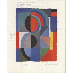 Sonia Delaunay 'Viertel' 1990- Offset Lithograph