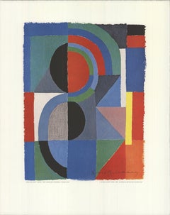 Vintage Sonia Delaunay 'Viertel' 1990- Offset Lithograph