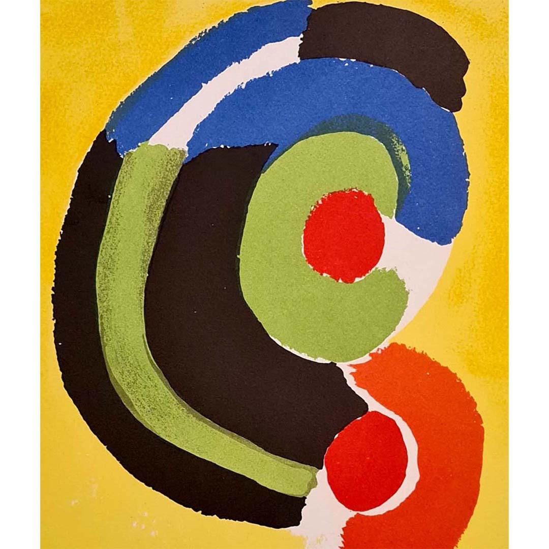 Litografía de Sonia Delaunay de 1972 - Publicación de arte del siglo XX Mourlot en venta 2