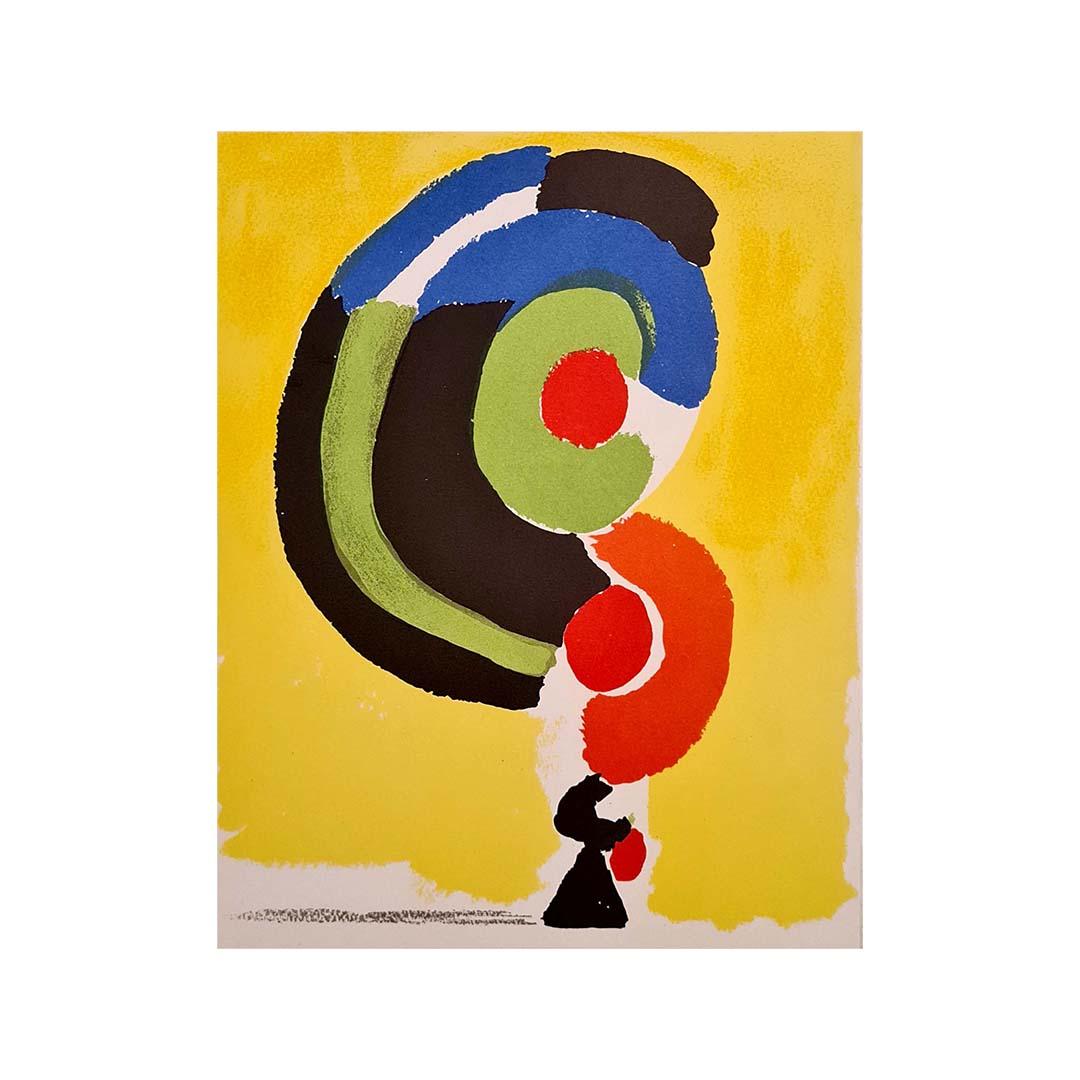 Sonia Delaunay's 1972 lithograph - XXè siècle art publication Mourlot For Sale 3