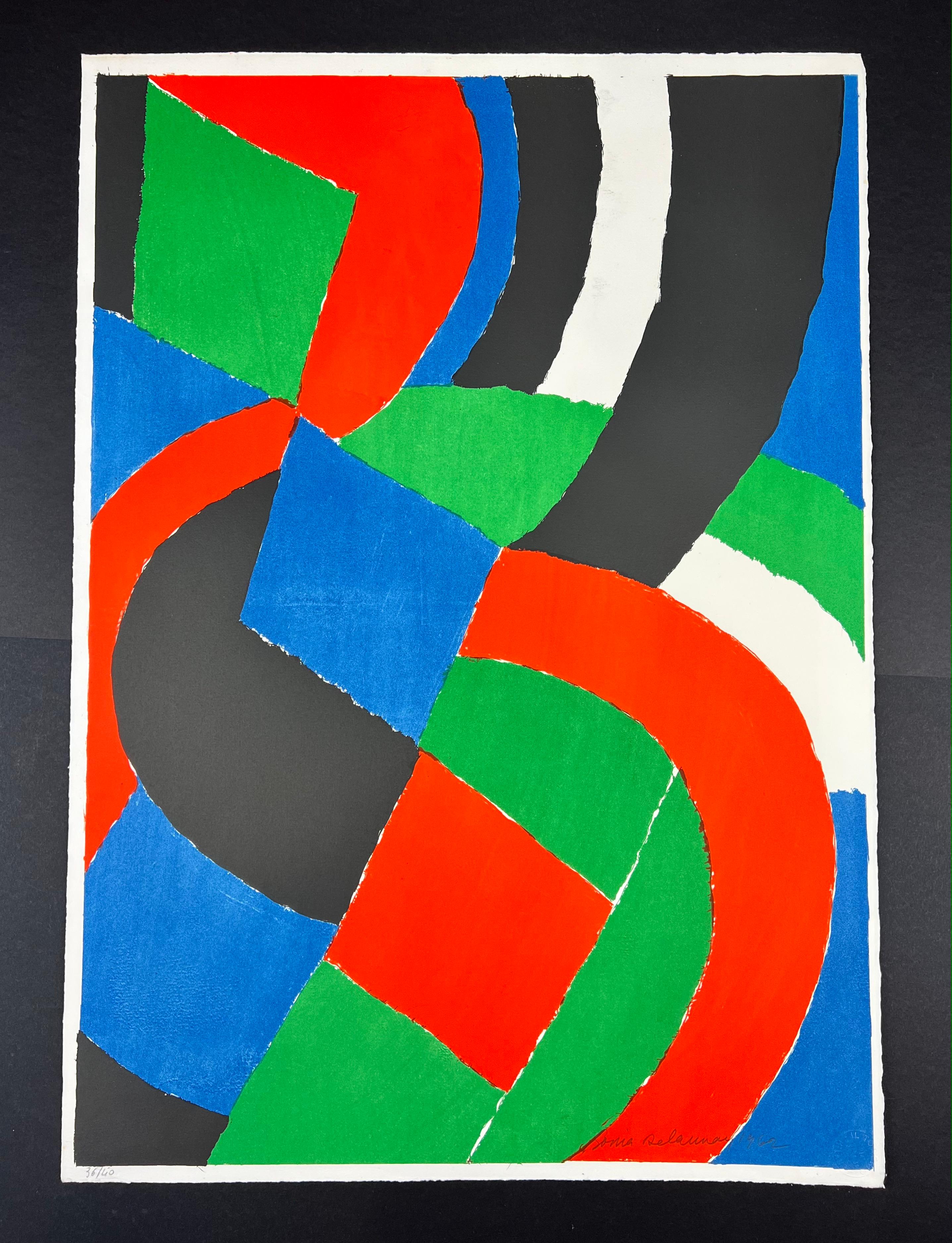 Sonia Terk Delaunay ( 1885 – 1979 ) – hand-signed lithograph – 1962 1