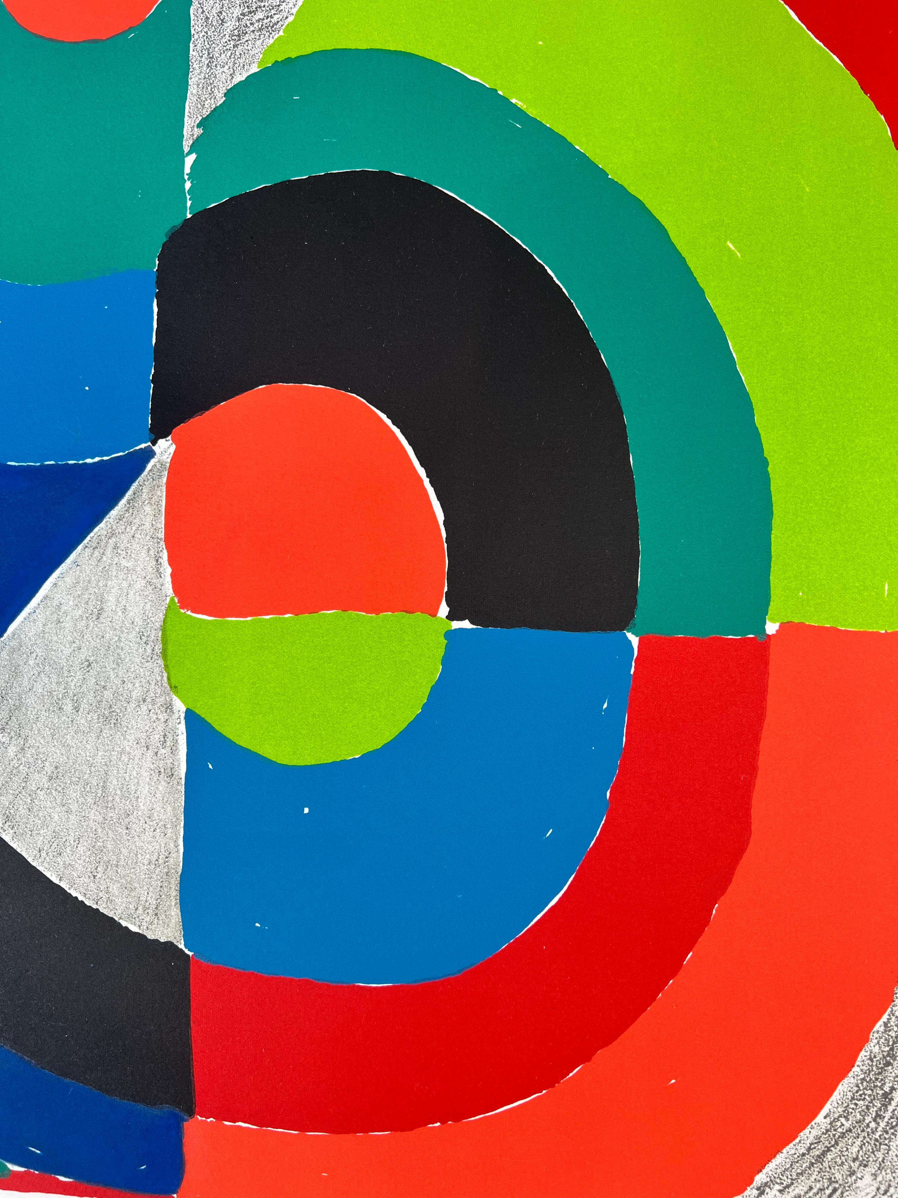 Sonia Terk Delaunay ( 1885 – 1979 ) – hand-signed lithograph on Arches – 1972 3