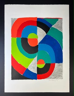 Sonia Terk Delaunay ( 1885 – 1979 ) – hand-signed lithograph on Arches – 1972