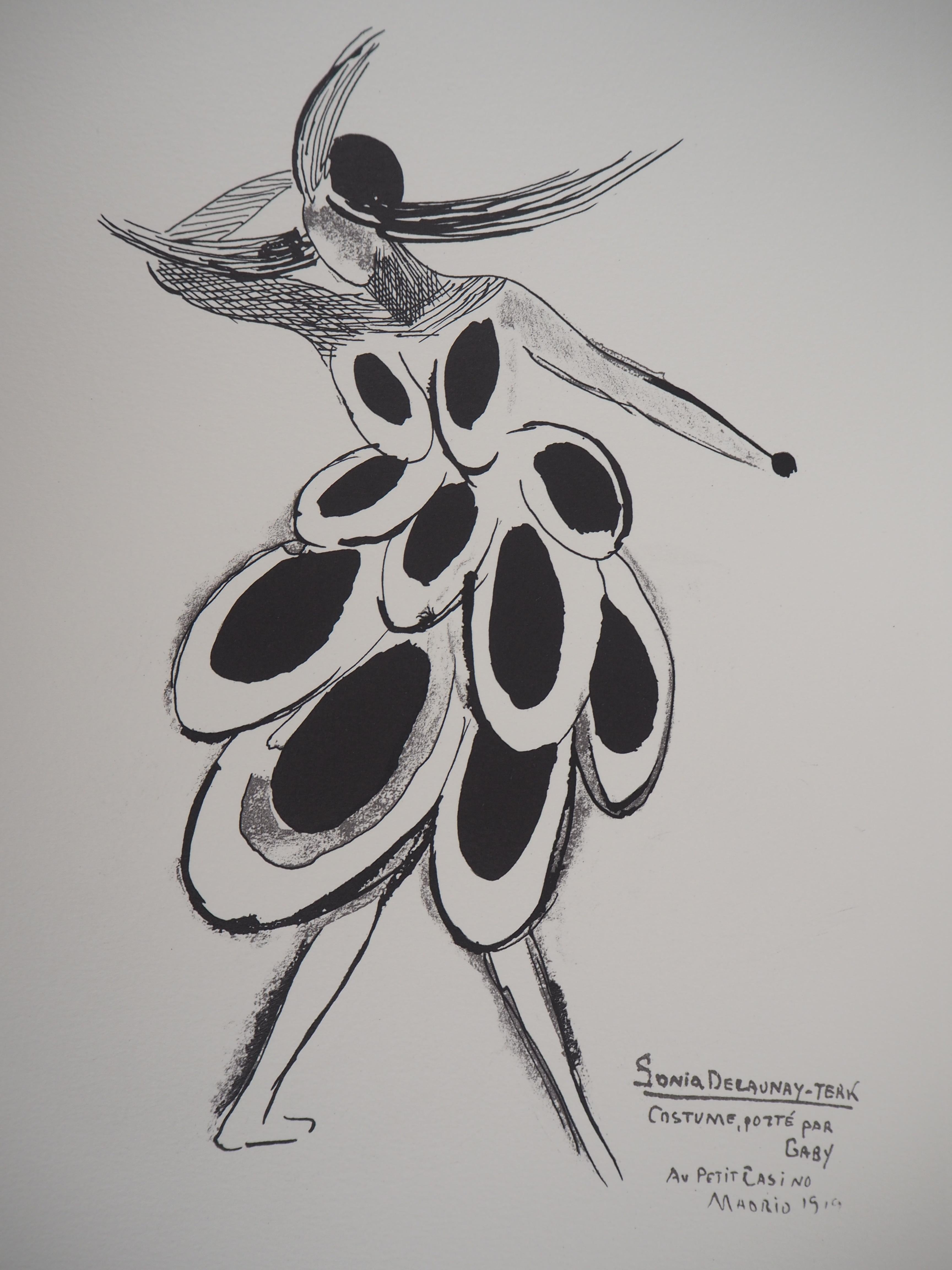Espagne : Danseuse de flamenco - Lithographie (édition Artcurial) - Print de Sonia Delaunay