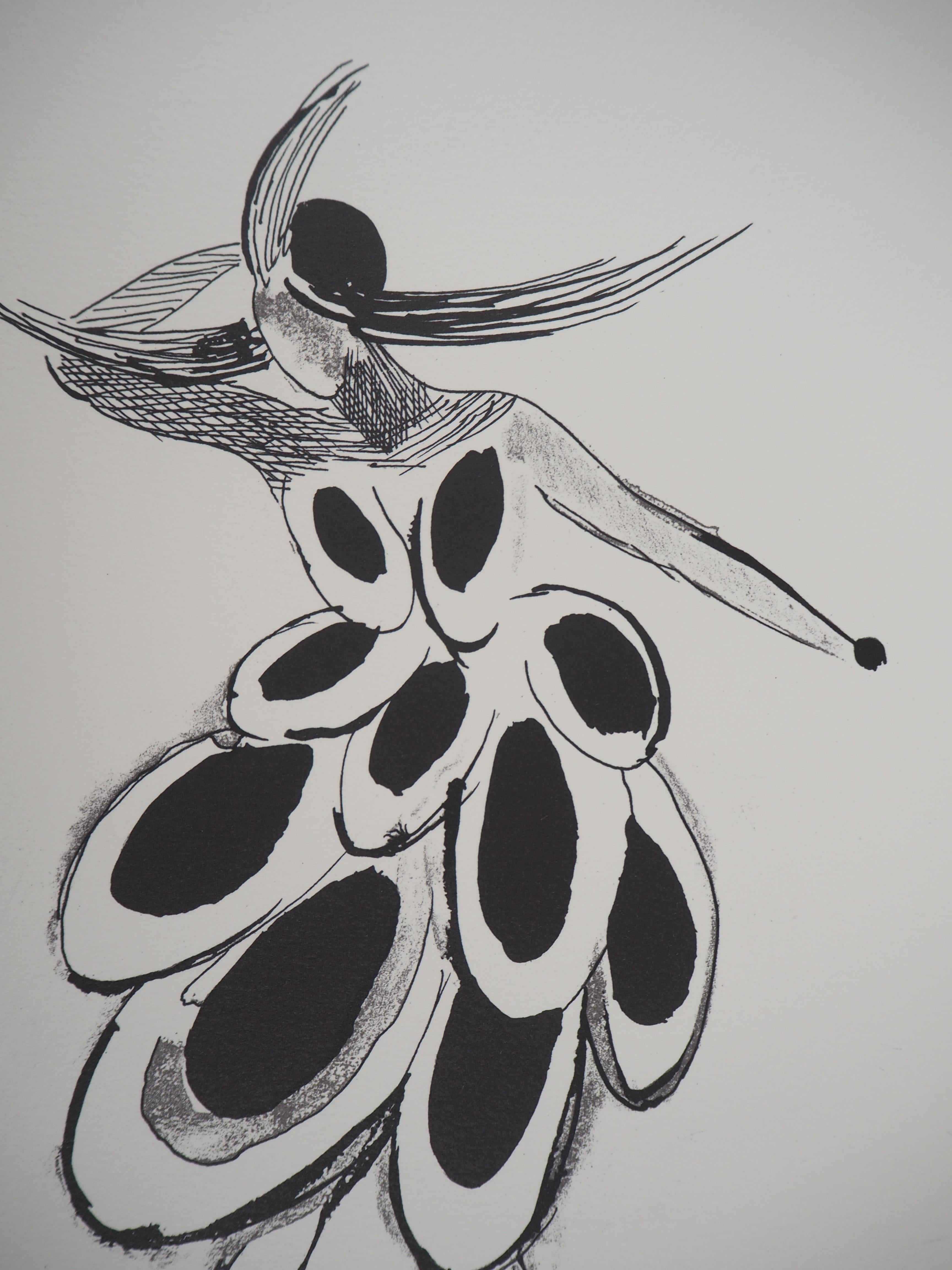 Espagne : Danseuse de flamenco - Lithographie (édition Artcurial) - Moderne Print par Sonia Delaunay