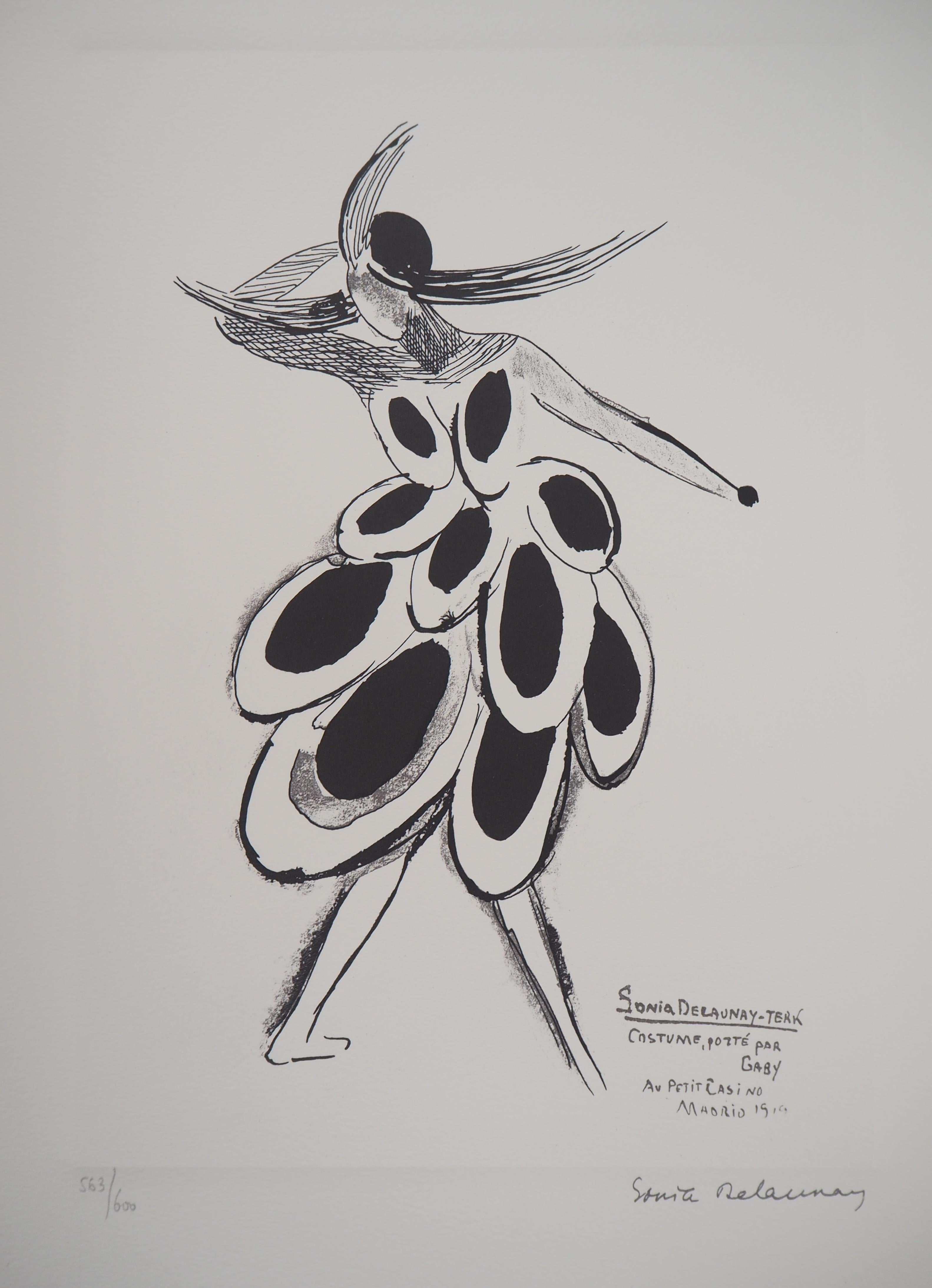 Abstract Print Sonia Delaunay - Espagne : Danseuse de flamenco - Lithographie (édition Artcurial)