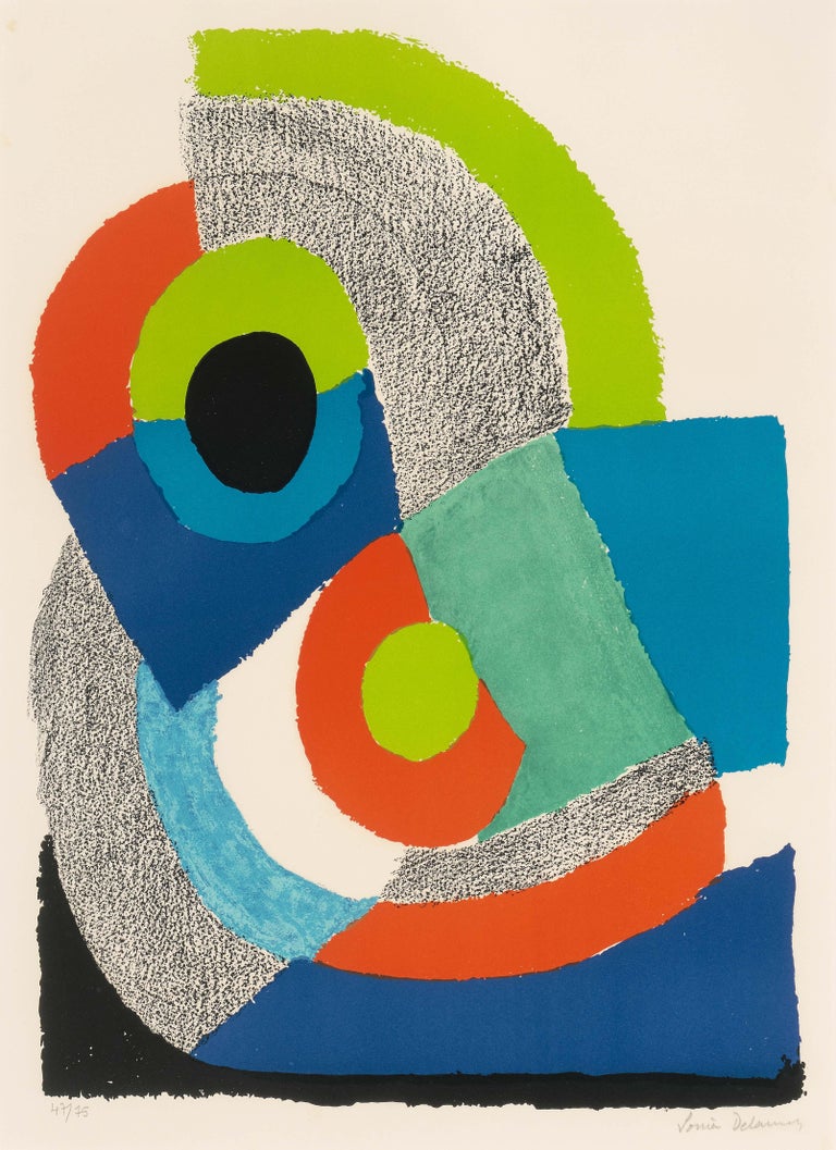 Sonia Delaunay Abstract Print - Untitled