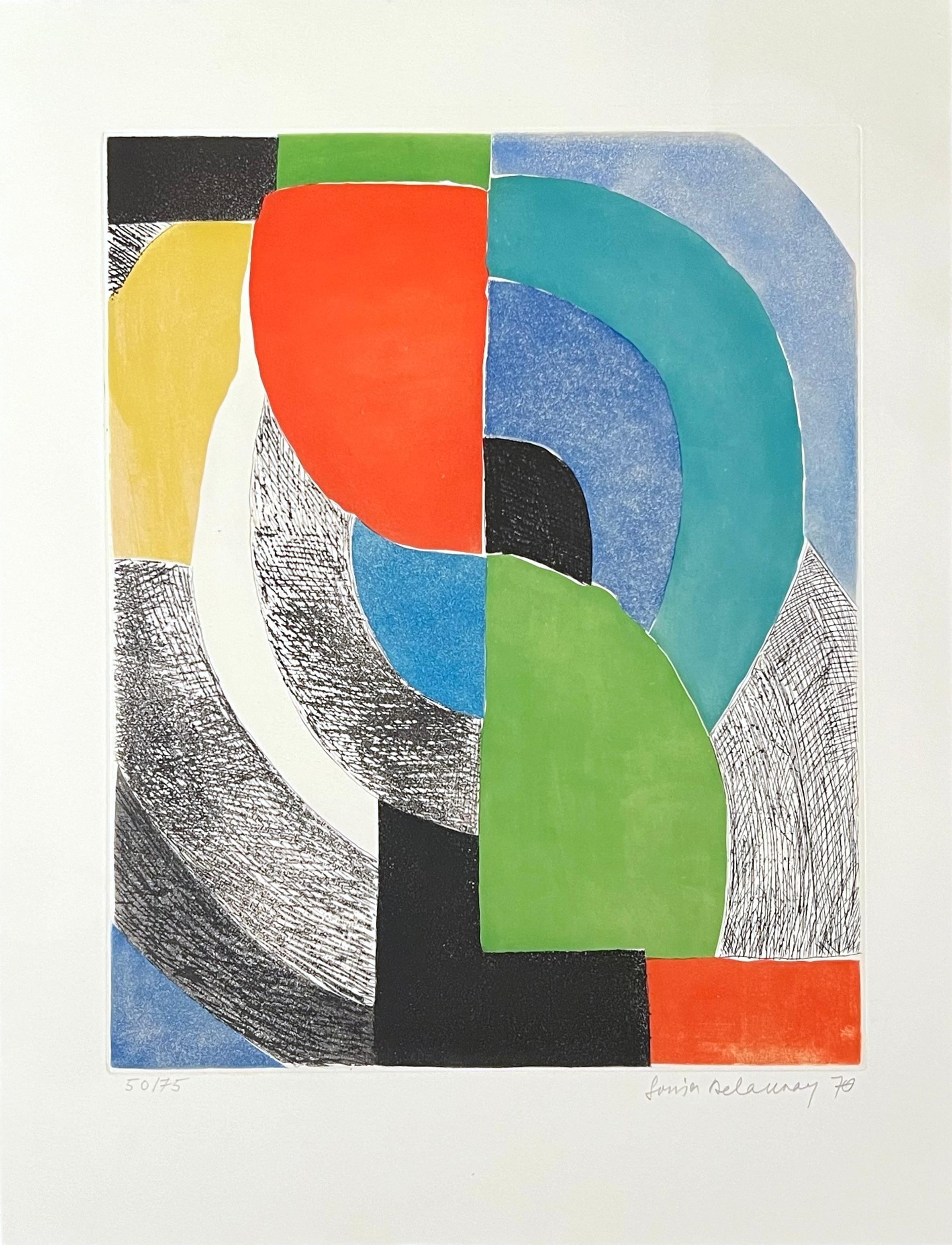 Sonia Delaunay Abstract Print - Untitled