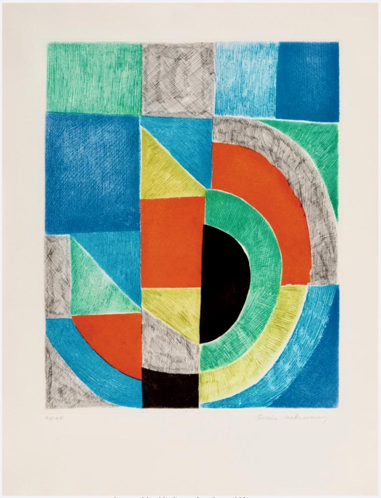 Sonia Delaunay Abstract Print - Untitled