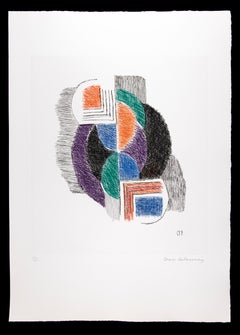 Untitled - Original Etching by Sonia Delaunay - 1966