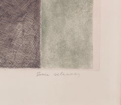 Venise (framed rare hand signed etching and aquatint )