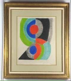 Sonia Delaunay Stunning Original Cubist Art Composition