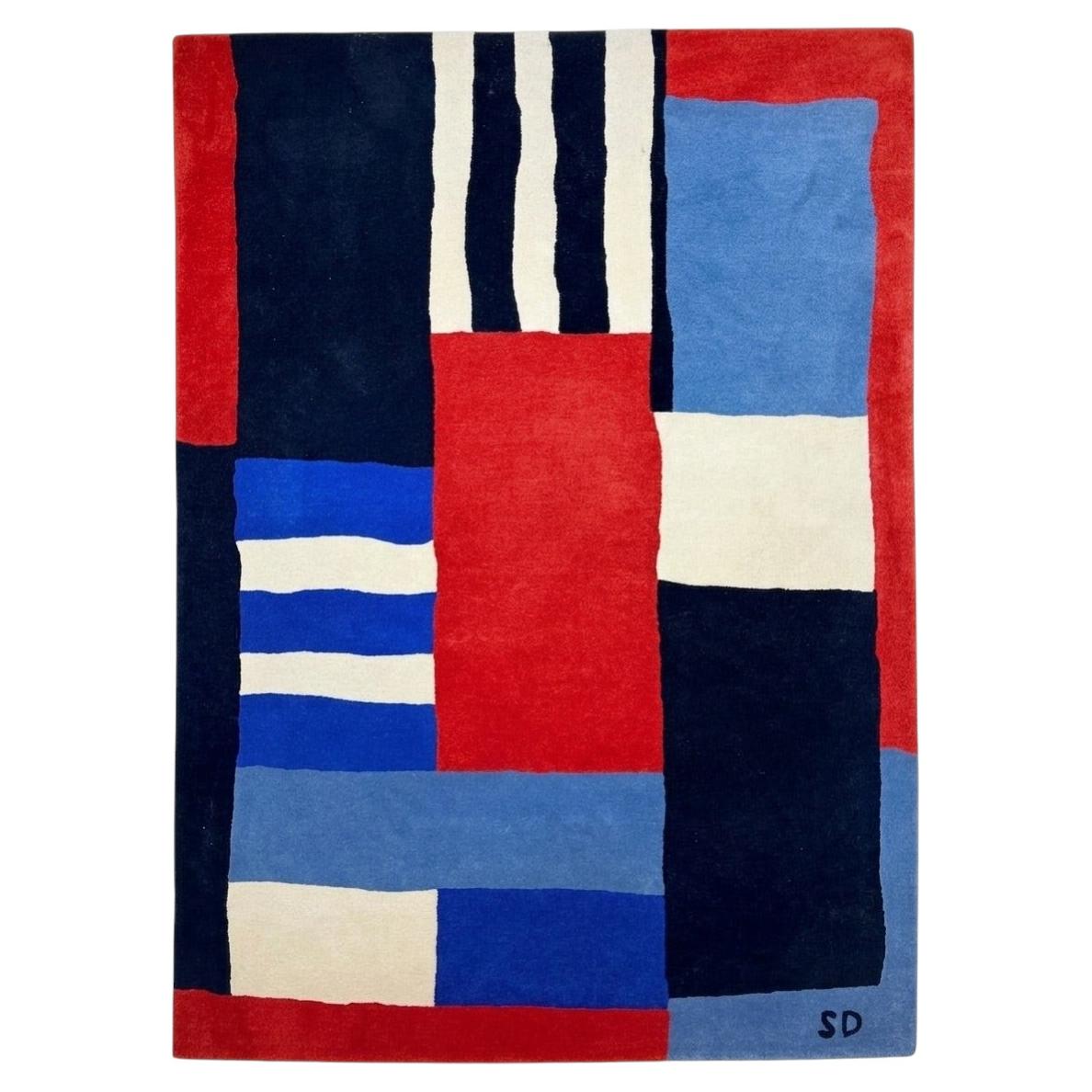 Sonia Delaunay, "Varèse" Original Hand-knotted Rug