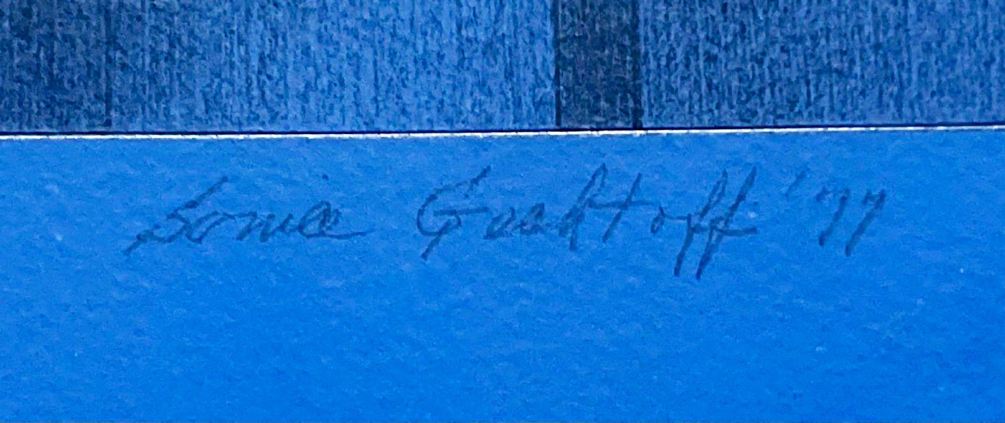 Sonia Gechtoff
Portico senza titolo, proveniente dalla proprietà del gallerista Andre Zarre, 1977
Acrilico e grafite su masonite
Firmato e datato '77 in grafite sulla parte anteriore.
Unico
Provenienza: Acquisito dalla proprietà di Andre Zarre,