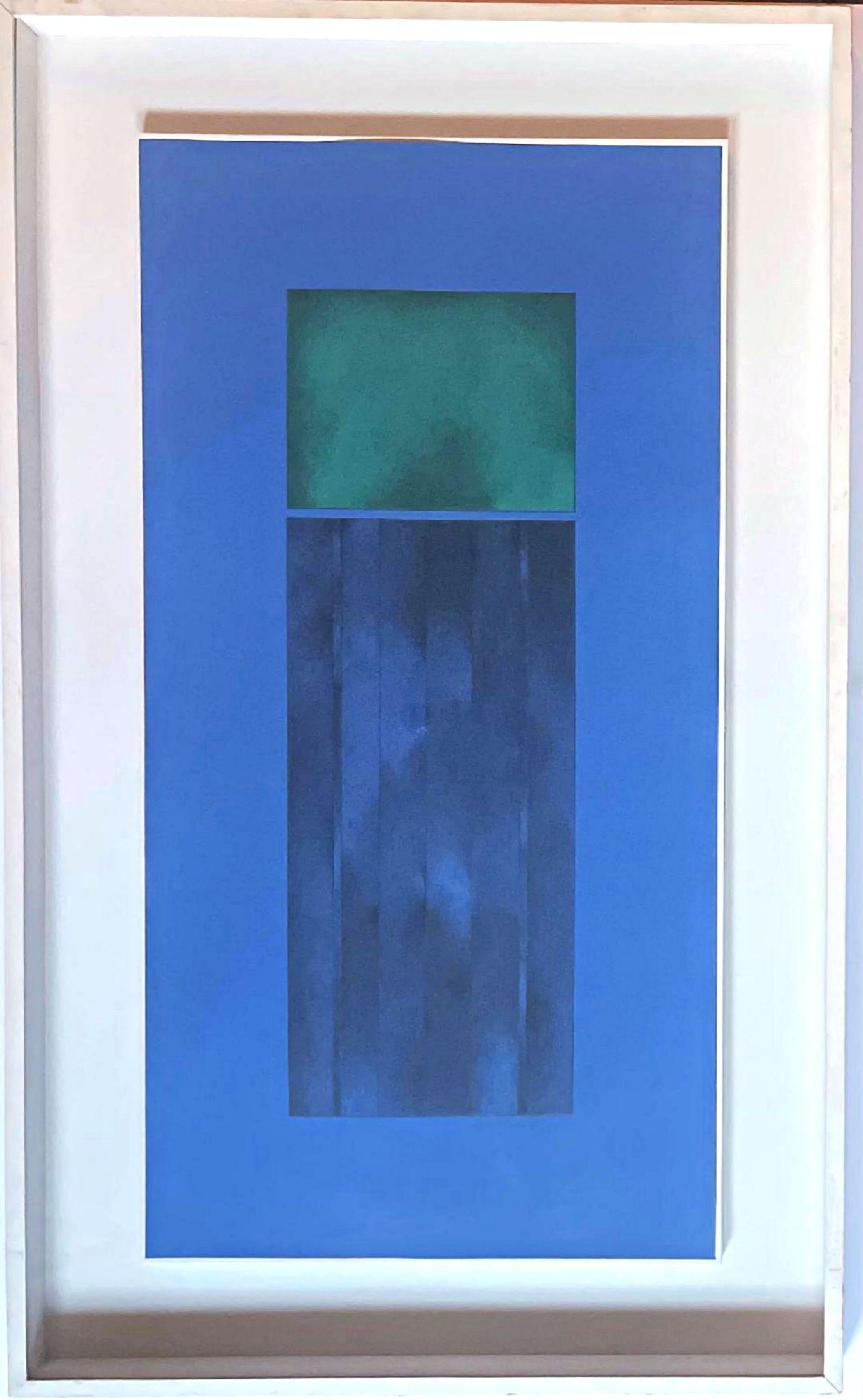 Portico, dipinto su masonite, firmato, proprietà del gallerista Andre Zarre, incorniciato - Mixed Media Art di Sonia Gechtoff