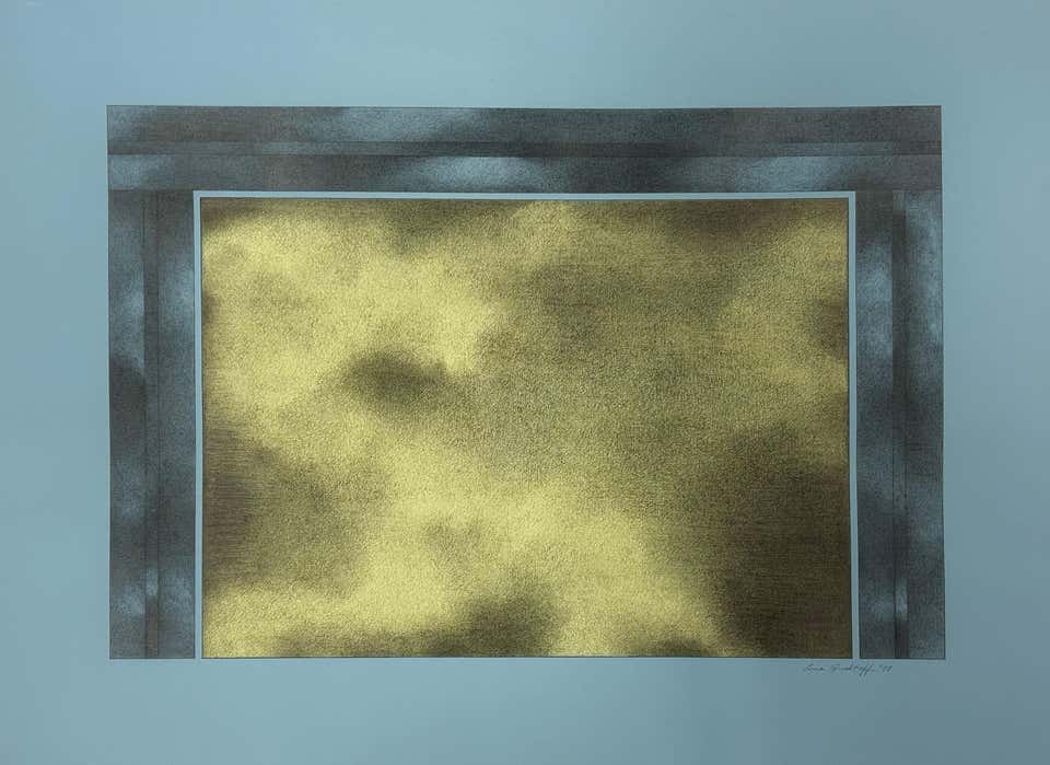 "Untitled" Sonia Gechtoff, Abstract Expressionist, Geometric, Architectural Work