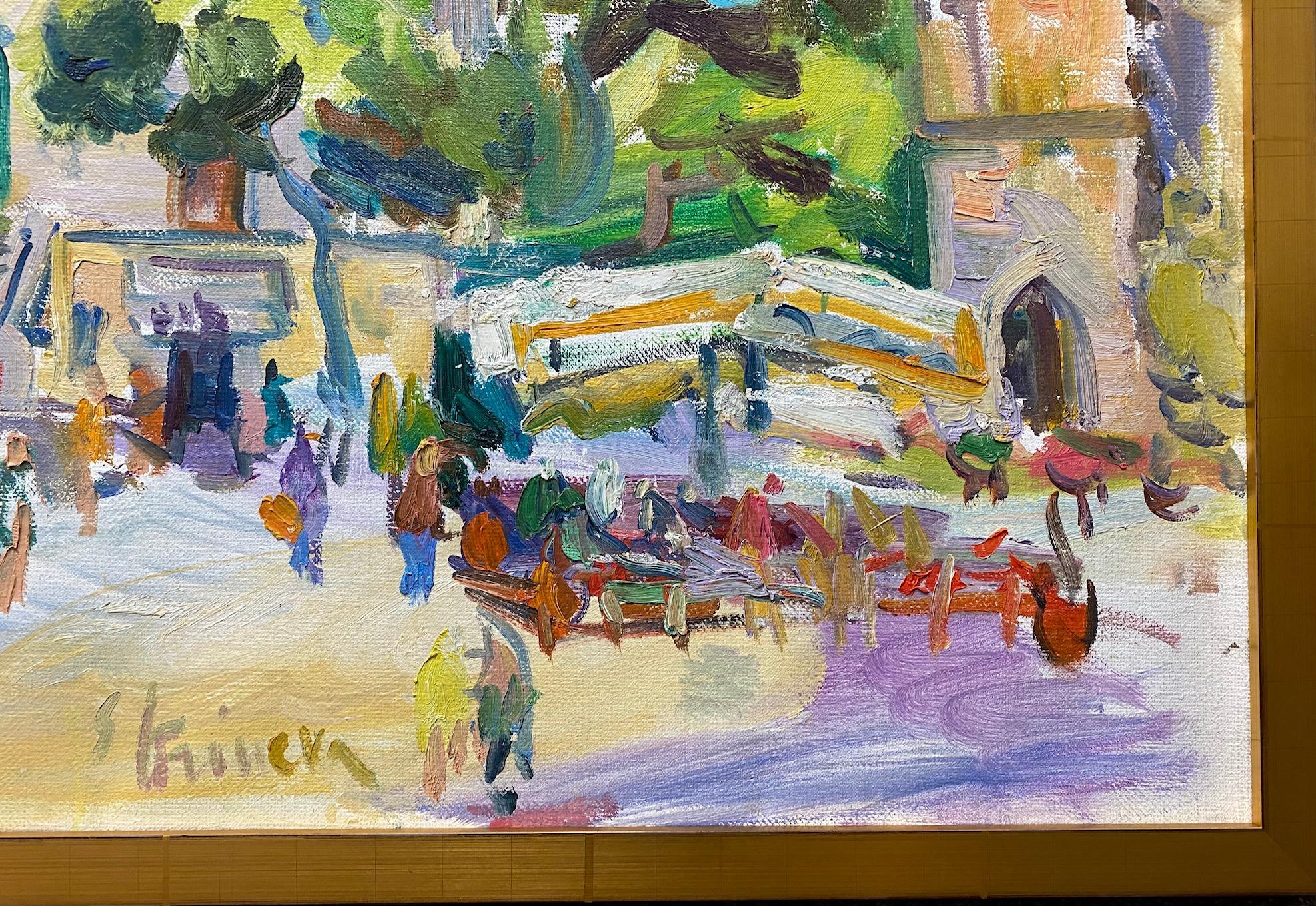 Ravello, originale 32x42 paesaggio marino astratto espressionista italiano in vendita 5