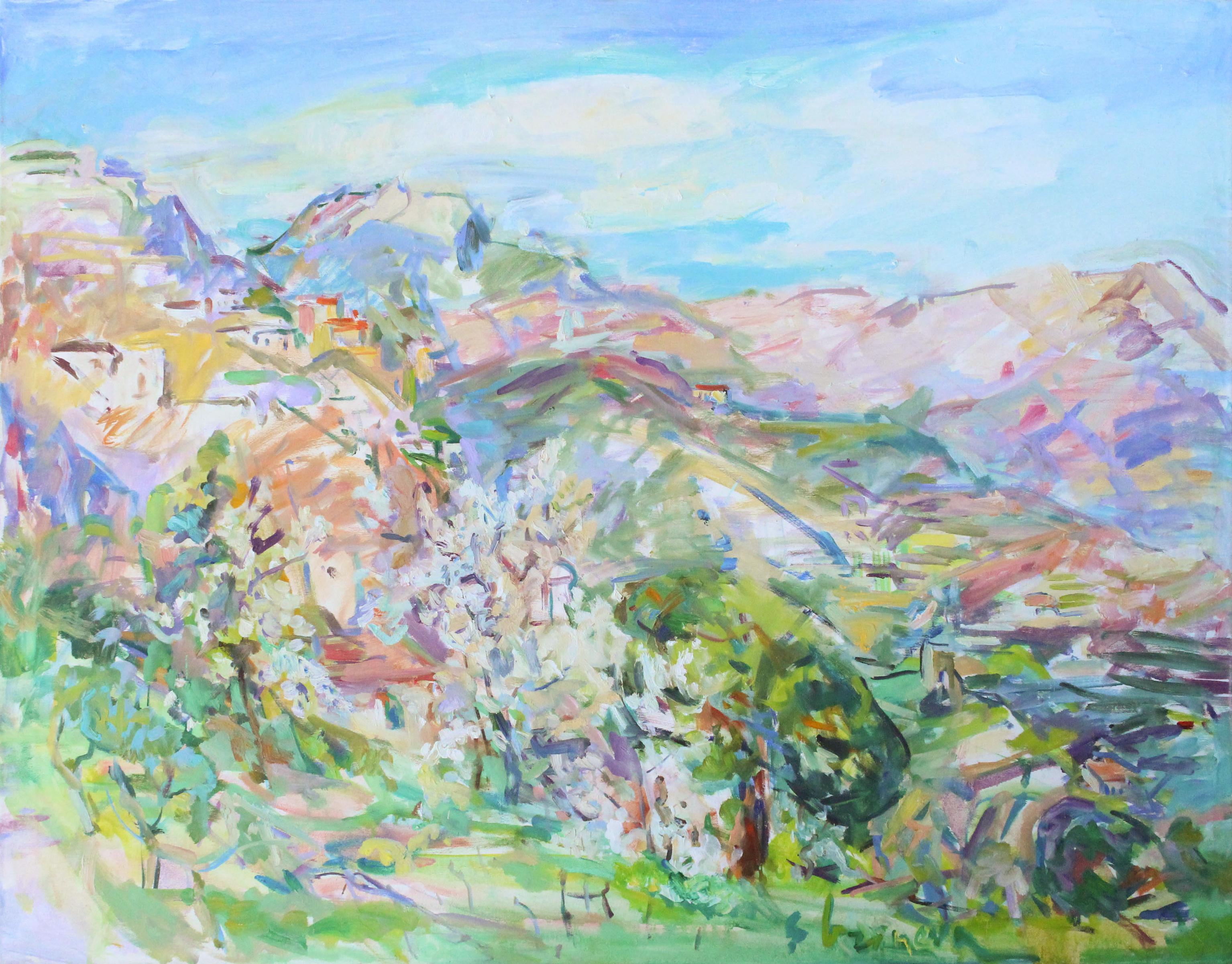 Sonia Grineva Landscape Painting - Spring, Italian Landscape