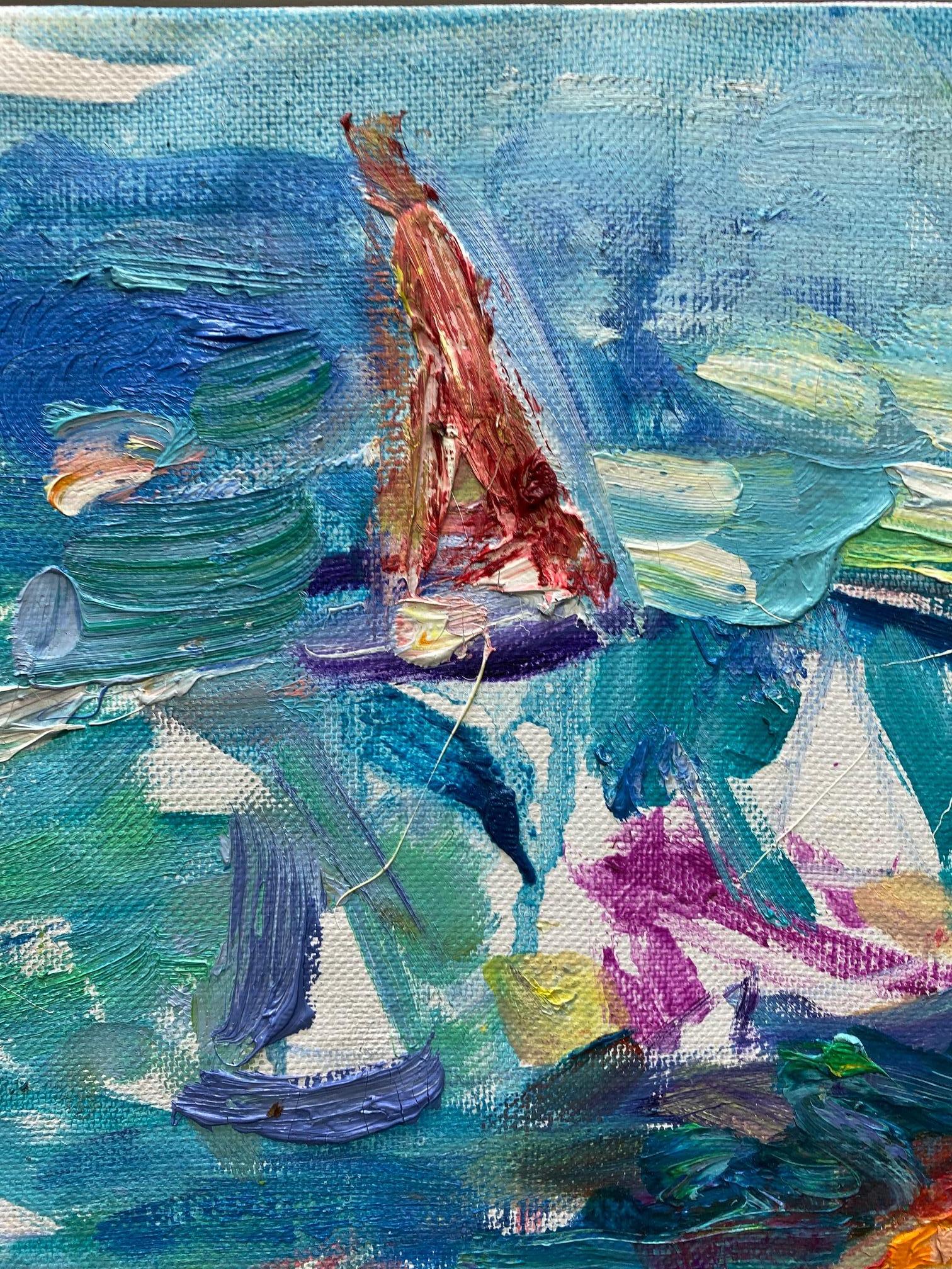 Summertime, original abstract marine landscape  1