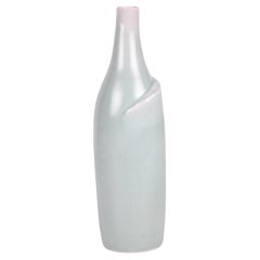 Sonia Lewis Studio Ceramic Celadon Glazed Bottle Vase