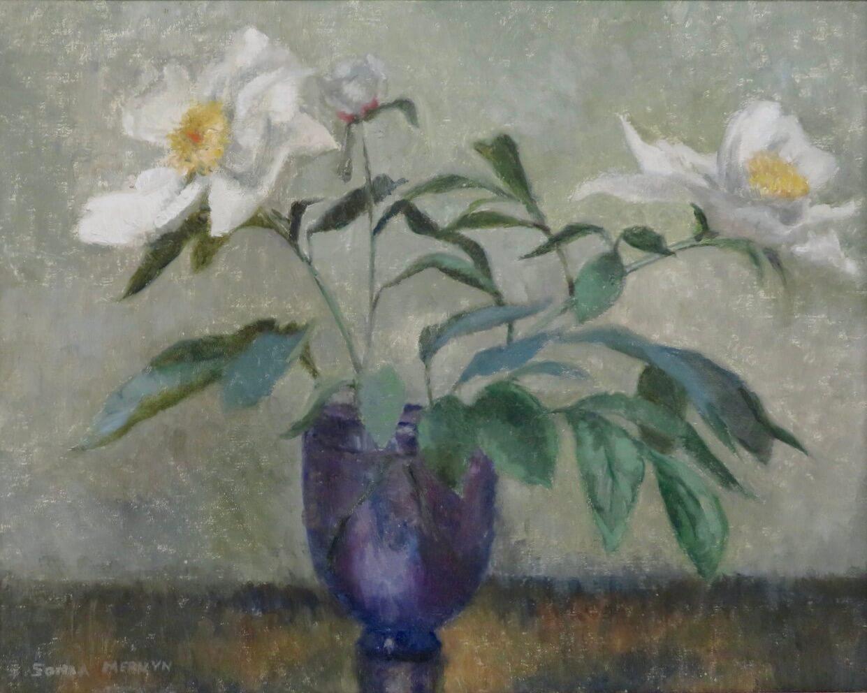 Sonia Mervyn (1893 1977) British Impressionist Still Life Vintage Oil Painting  For Sale 2