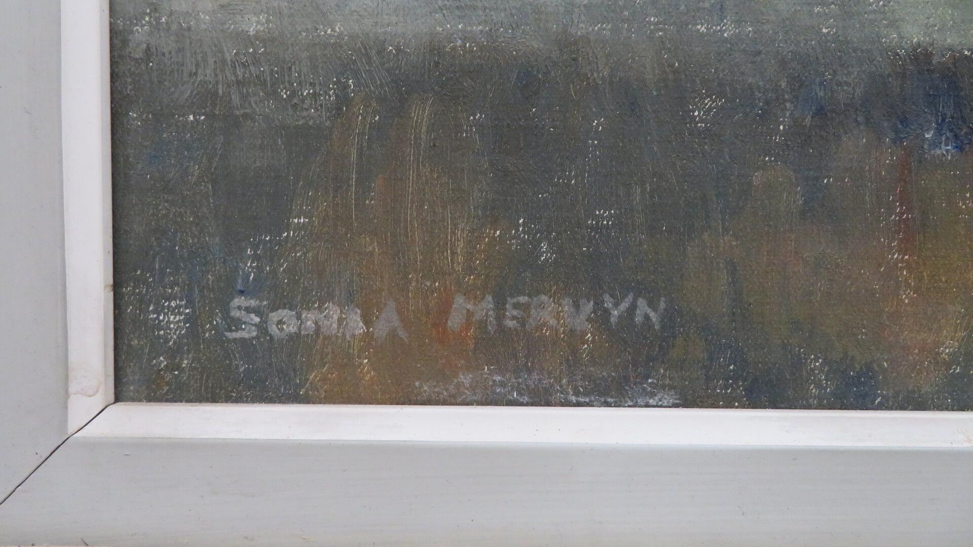 Sonia Mervyn (1893 1977) Naturaleza muerta impresionista británica Pintura al óleo vintage en venta 2