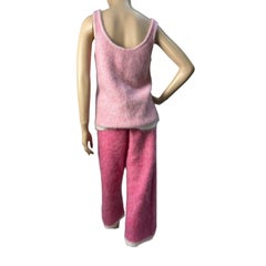 Sonia Ryckiel Pink Knitted Pants Top Set Sz.38