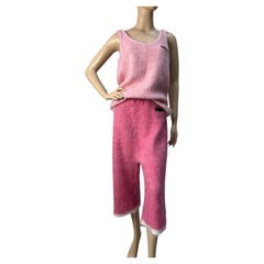 Sonia Ryckiel - Set di pantaloni e top in maglia rosa - Sz.38