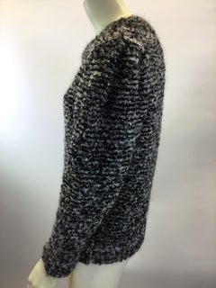 Sonia Rykiel Black and White Mohair Sweater NWT