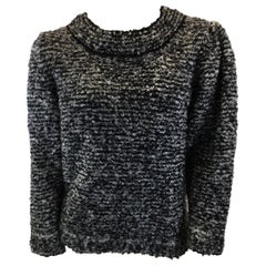 Sonia Rykiel Black and White Mohair Sweater NWT