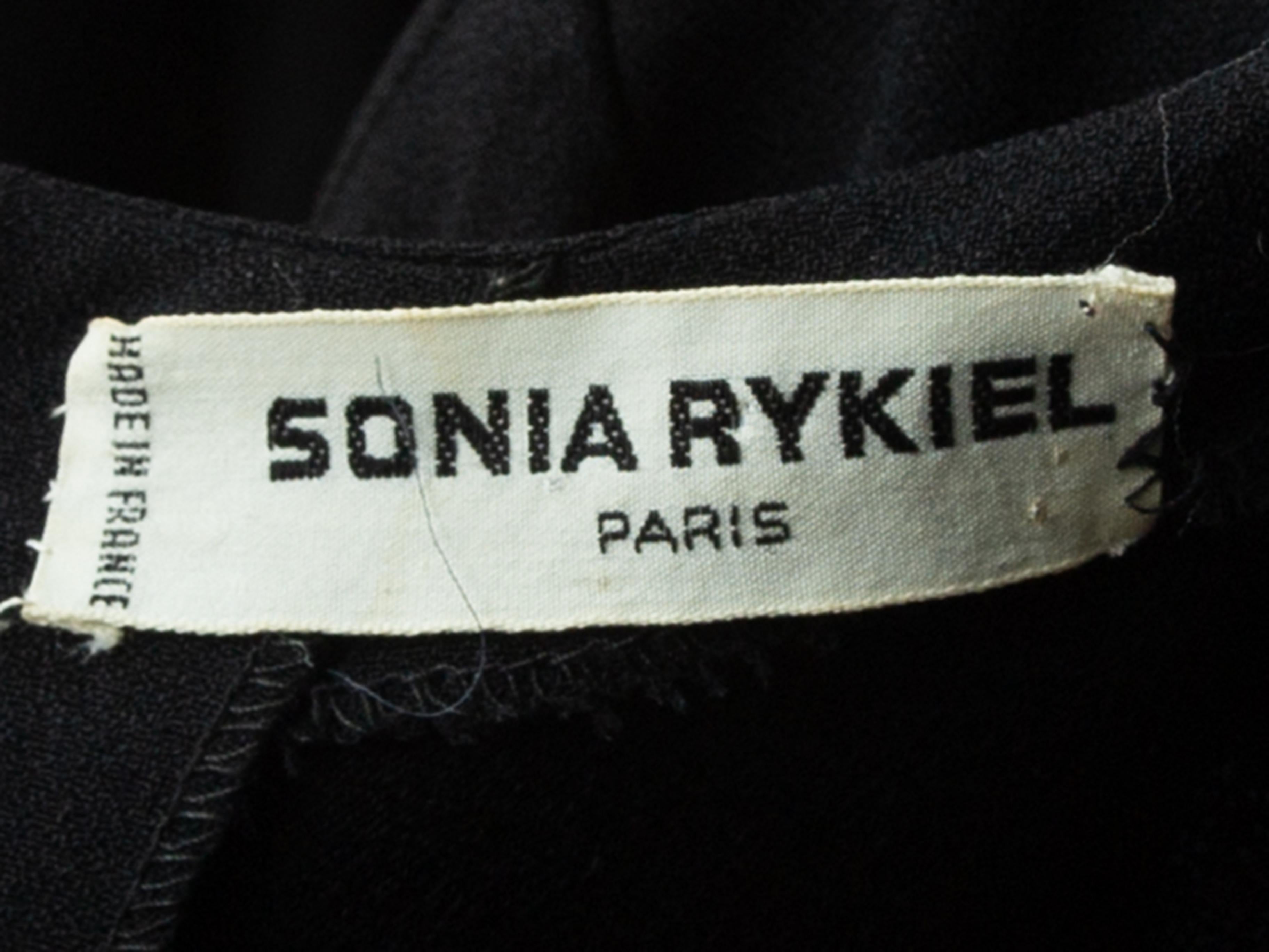 Women's Sonia Rykiel Black Embellished Mini Dress