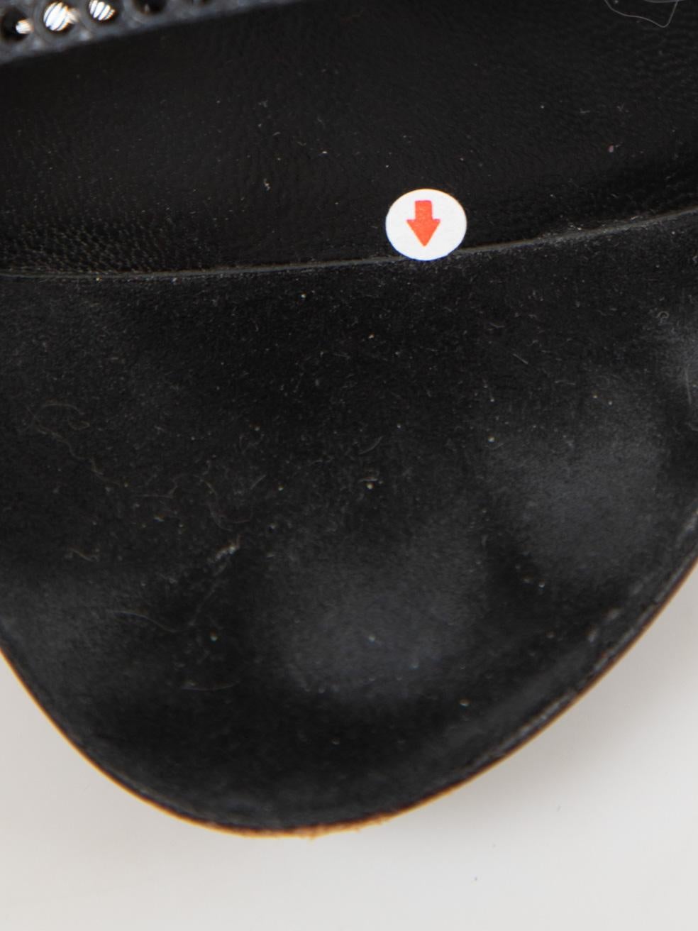 Sonia Rykiel Sandales à lanières embellies noires Taille IT 36.5 en vente 3