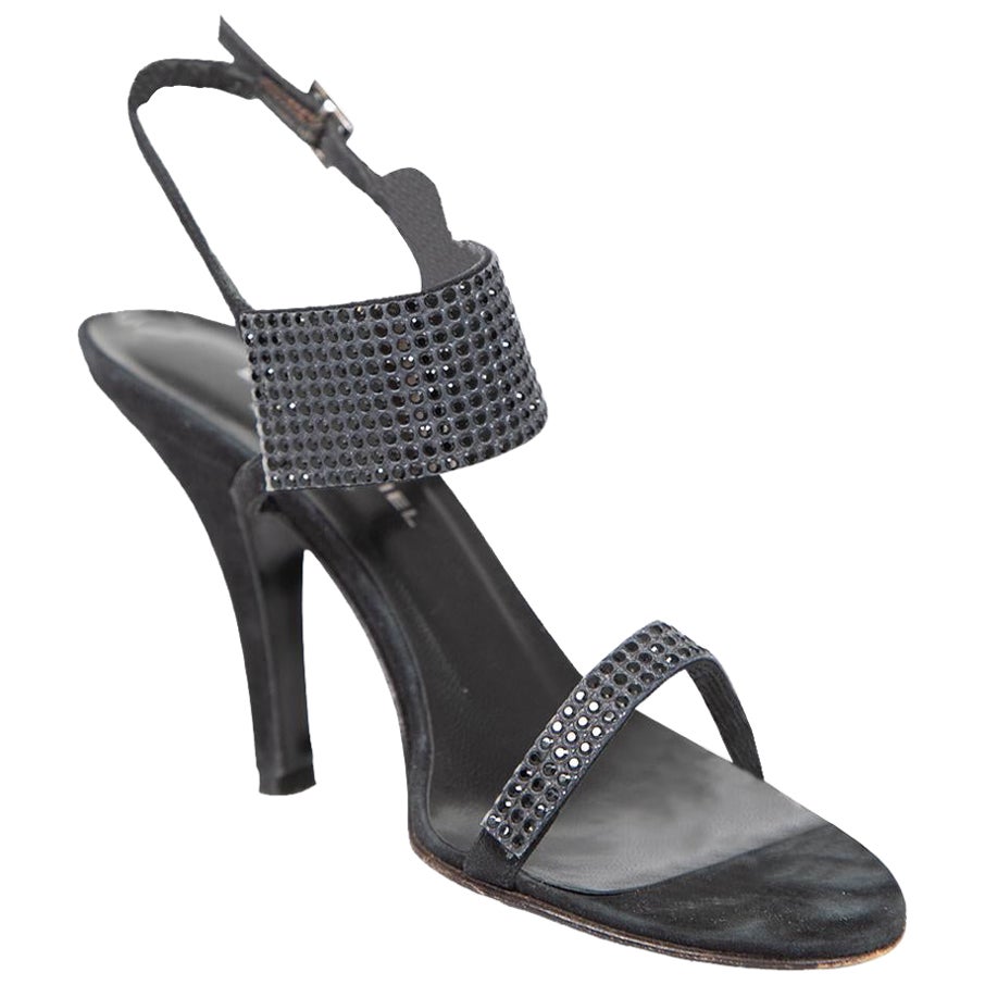 Sonia Rykiel Sandales à lanières embellies noires Taille IT 36.5