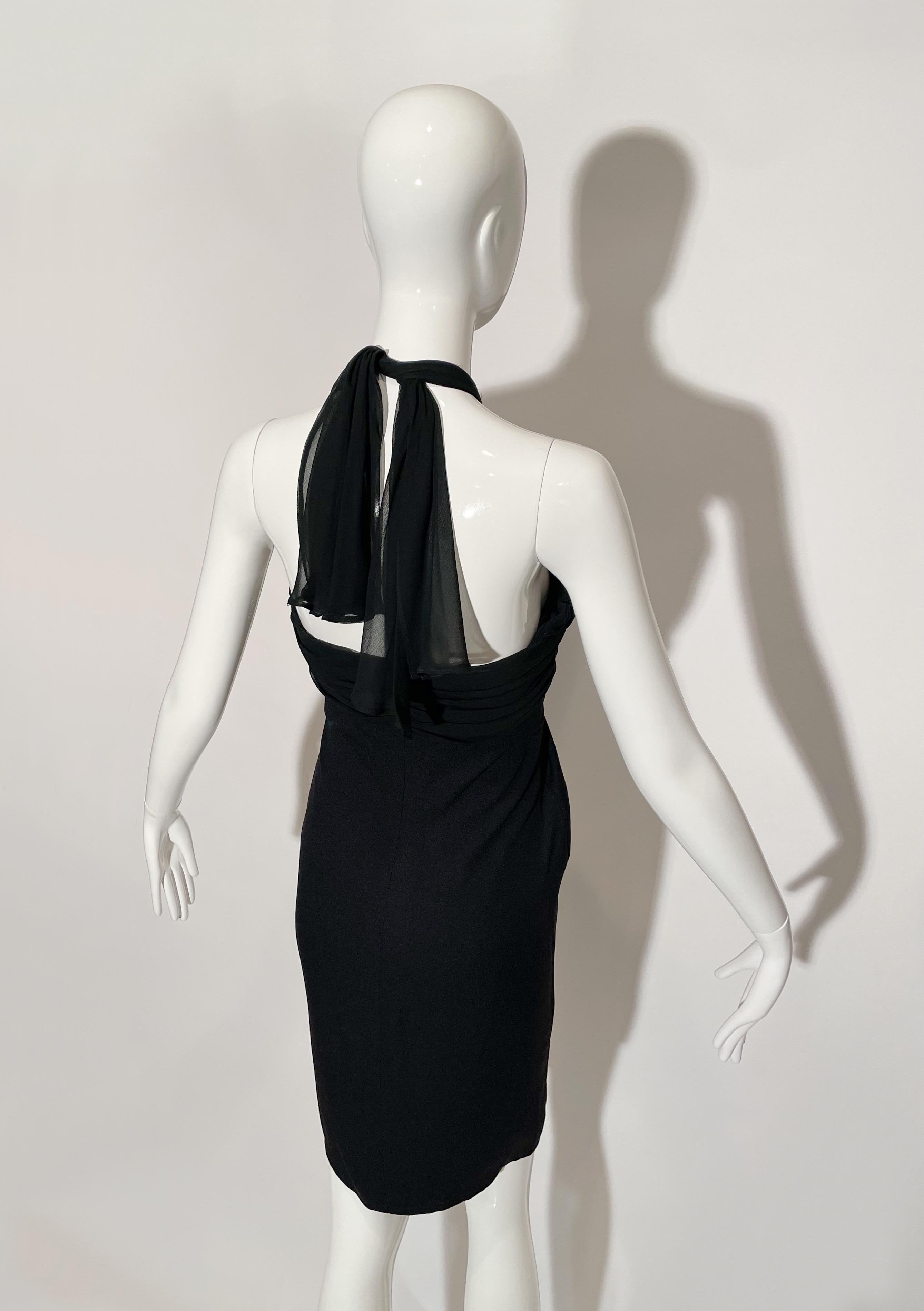 Sonia Rykiel Black Halter Dress  In Excellent Condition For Sale In Los Angeles, CA