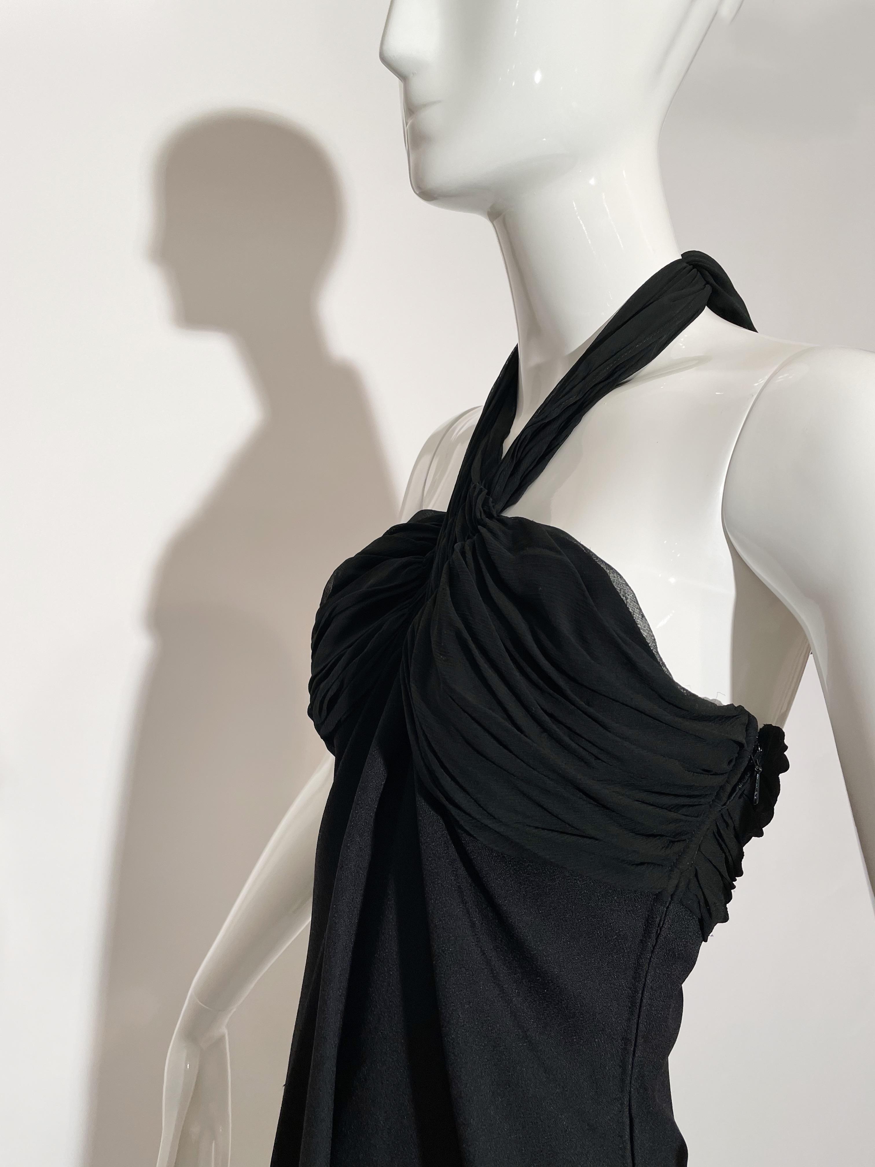 Women's or Men's Sonia Rykiel Black Halter Dress  For Sale