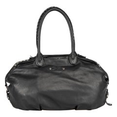 Sonia Rykiel Bolso negro de piel con tachuelas