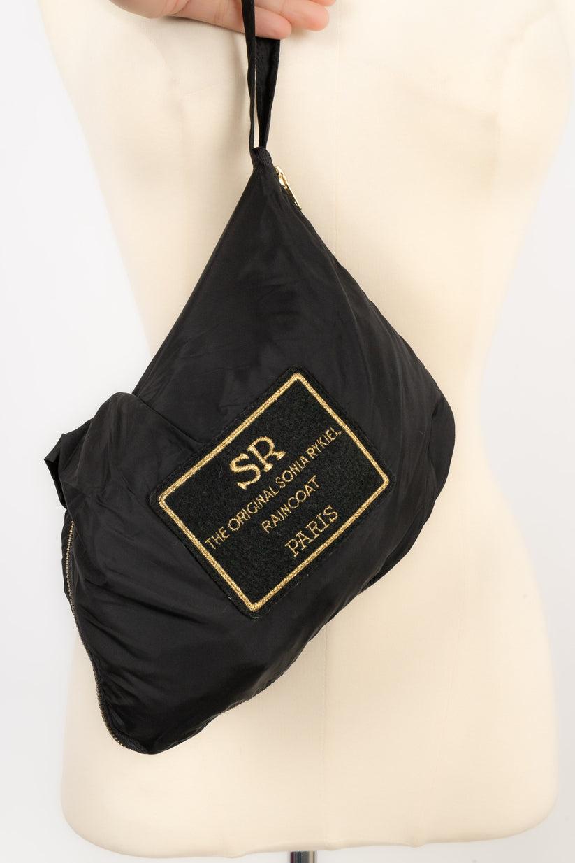 Sonia Rykiel Black Nylon Raincoat For Sale 6