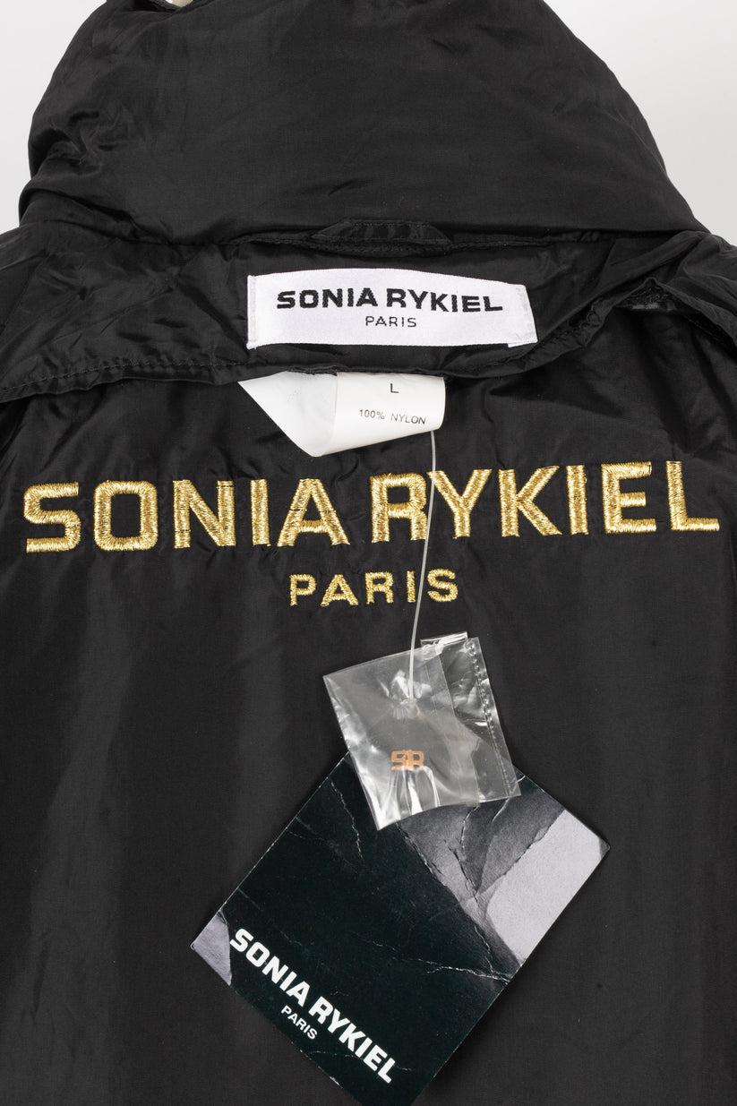 Sonia Rykiel - Imperméable en nylon noir en vente 2
