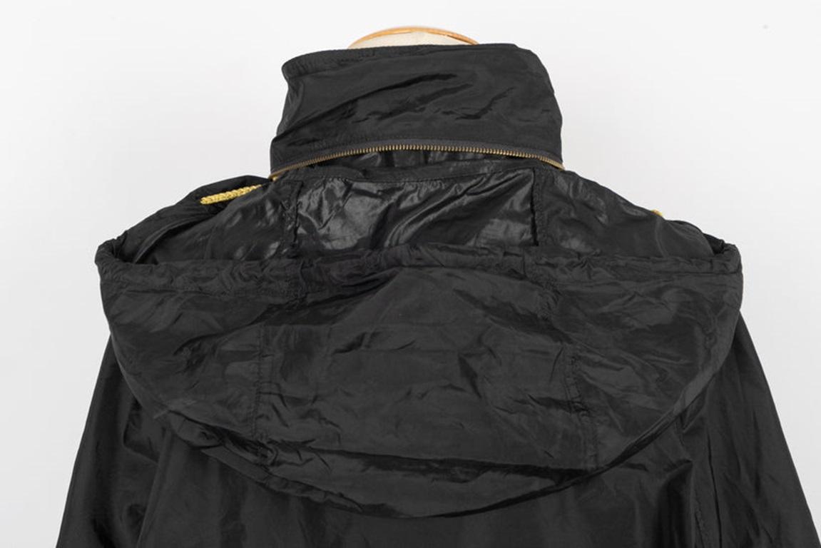 Sonia Rykiel Black Nylon Raincoat For Sale 5