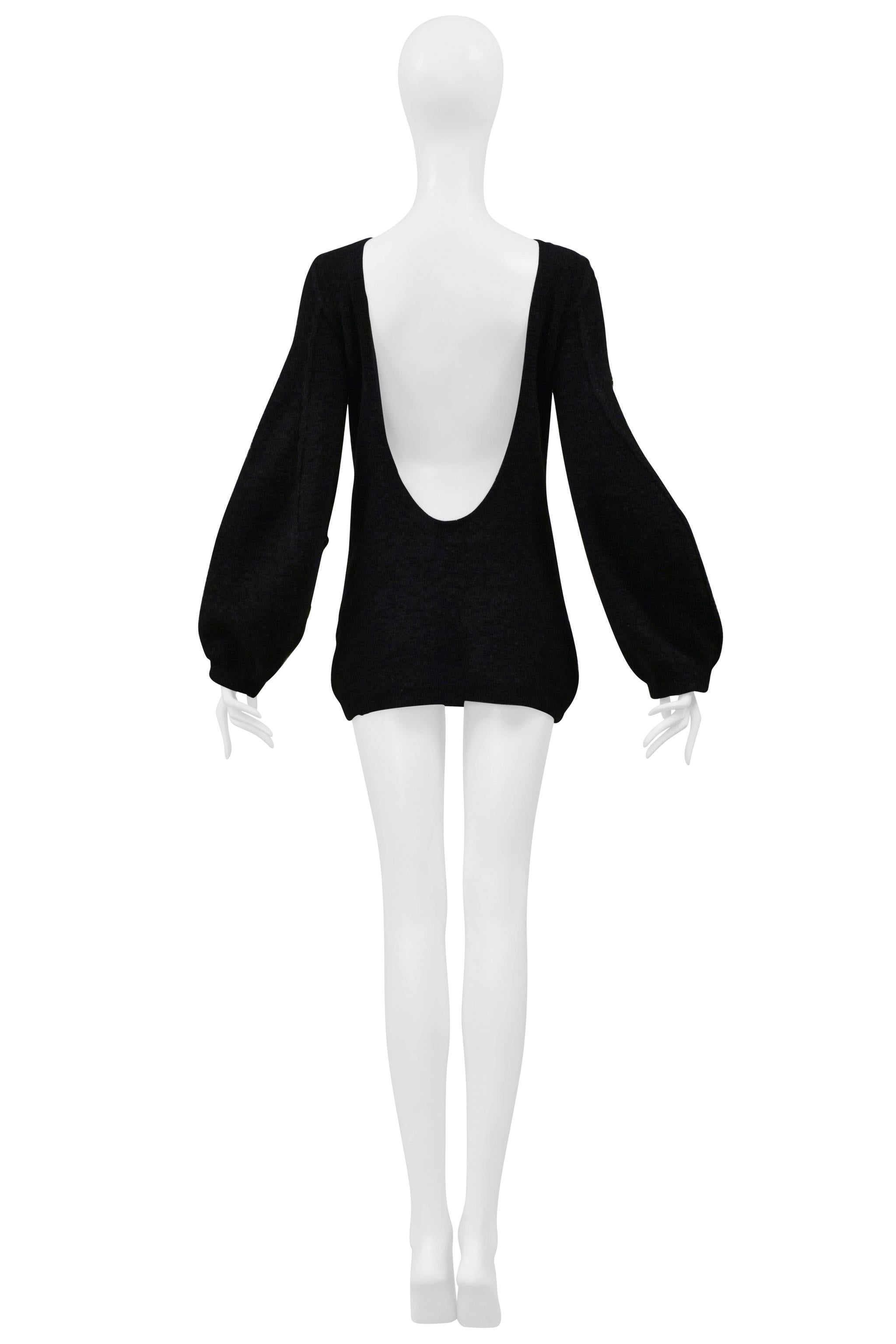 Sonia Rykiel Black Sweater With Mirror Mosaic Horse Detail 2008 en venta 3