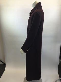 Sonia Rykiel Burgundy Wool Coat