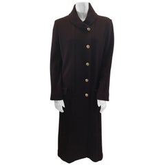 Sonia Rykiel Burgundy Wool Coat