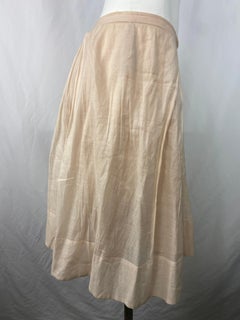 Sonia Rykiel Cream/ Ivory Cotton Ruffled Skirt, Size  38