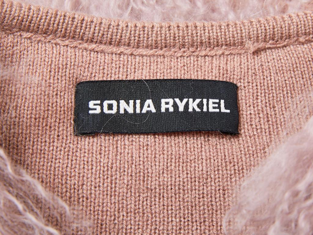 Women's Sonia Rykiel Curly Lamb and Cashmere Knit Coat