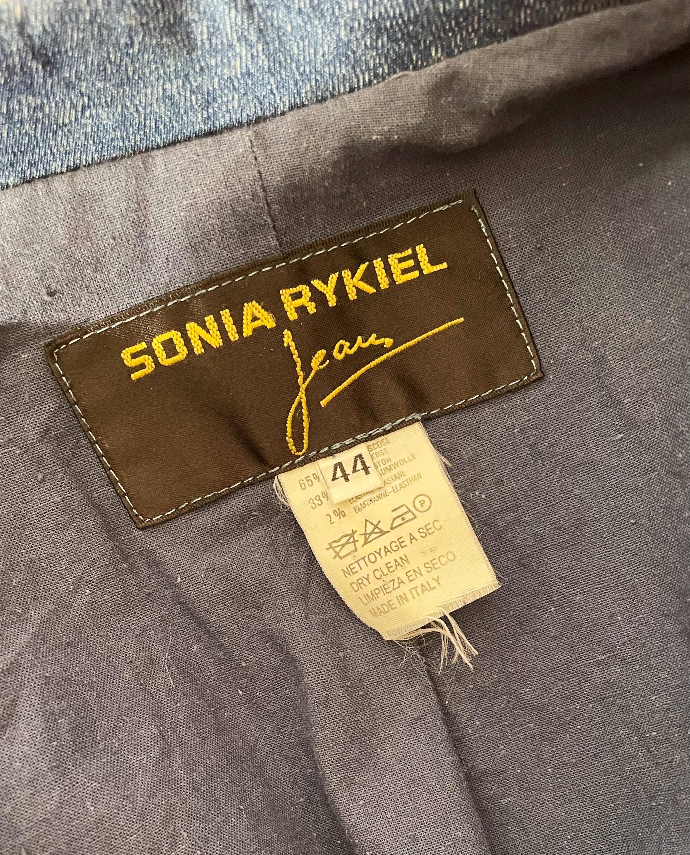 Sonia Rykiel Denim Blazer  For Sale 1