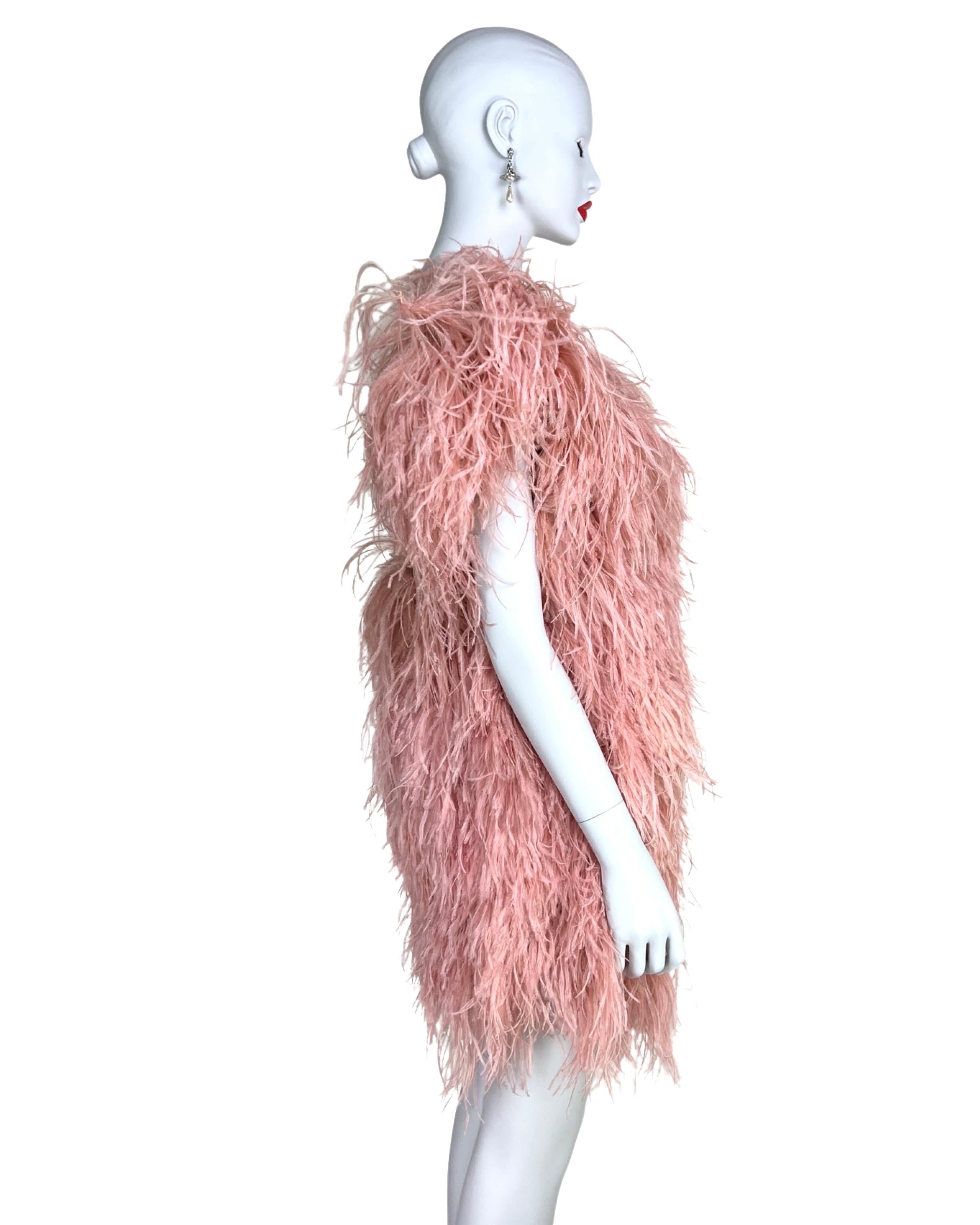Sonia Rykiel - Robe en plumes d'autruche, automne 2010 en vente 2