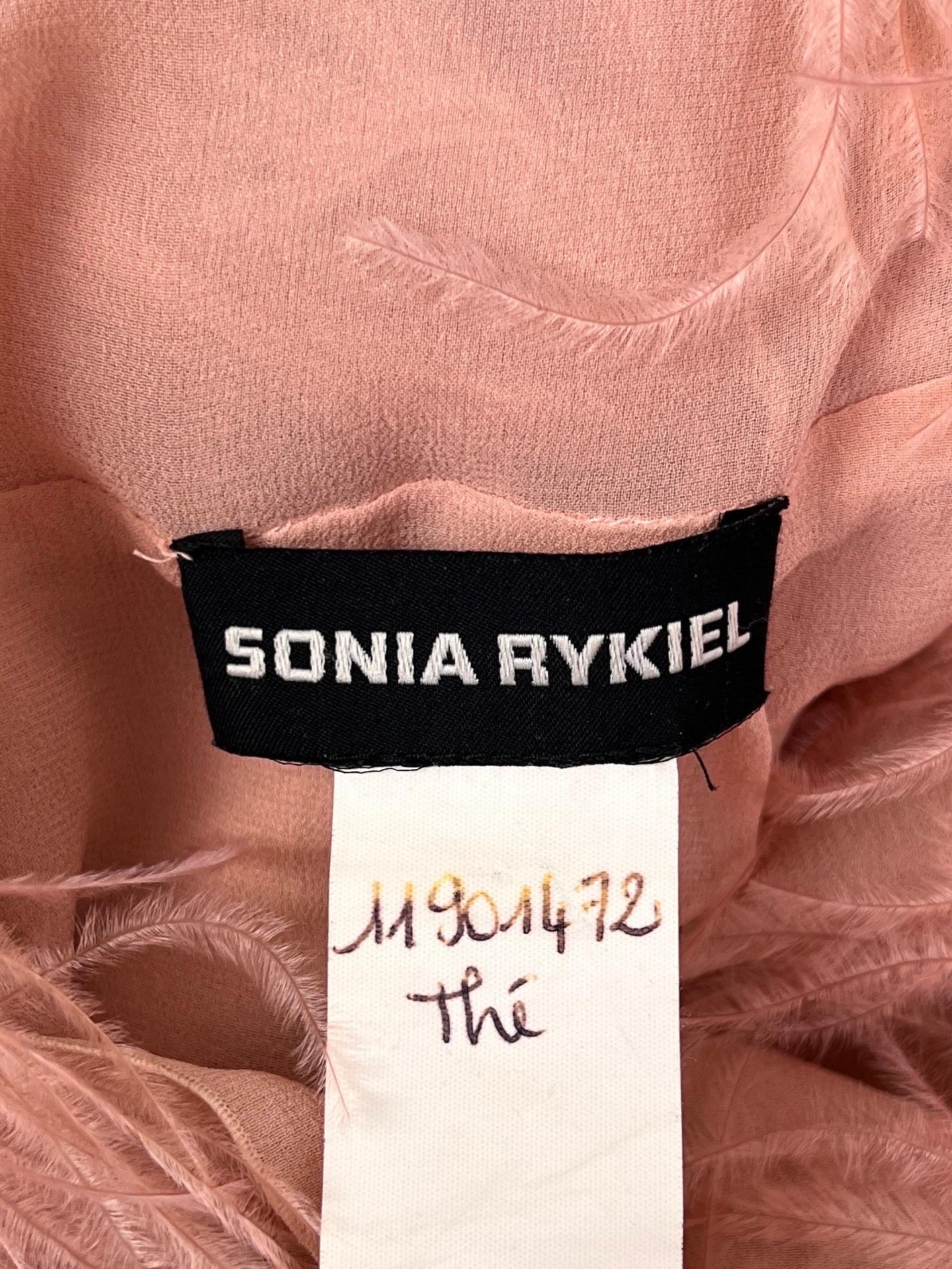 Sonia Rykiel Fall 2010 Ostrich Feather Dress For Sale 5